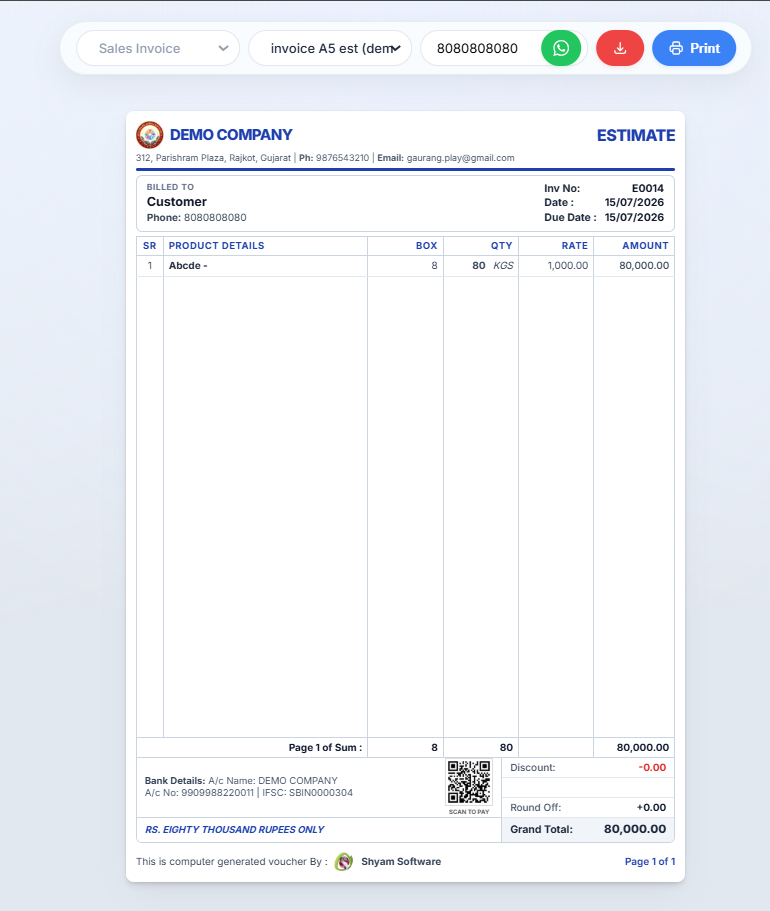 GST Invoicing and Billing